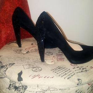 Nine West Bedazzled High Top Heels